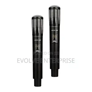 Green Lion Wireless Dual Mic Cordless Microphone - Black