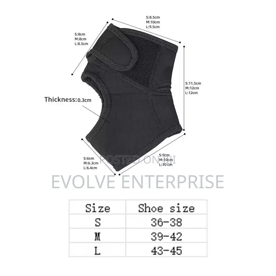 1pc Ankle Brace Sweat Absorption Women Men Compression Ankle Sleeve