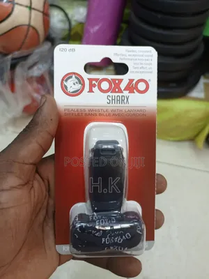 Fox 40 Sharx Pealess Whistle With Lanyard.