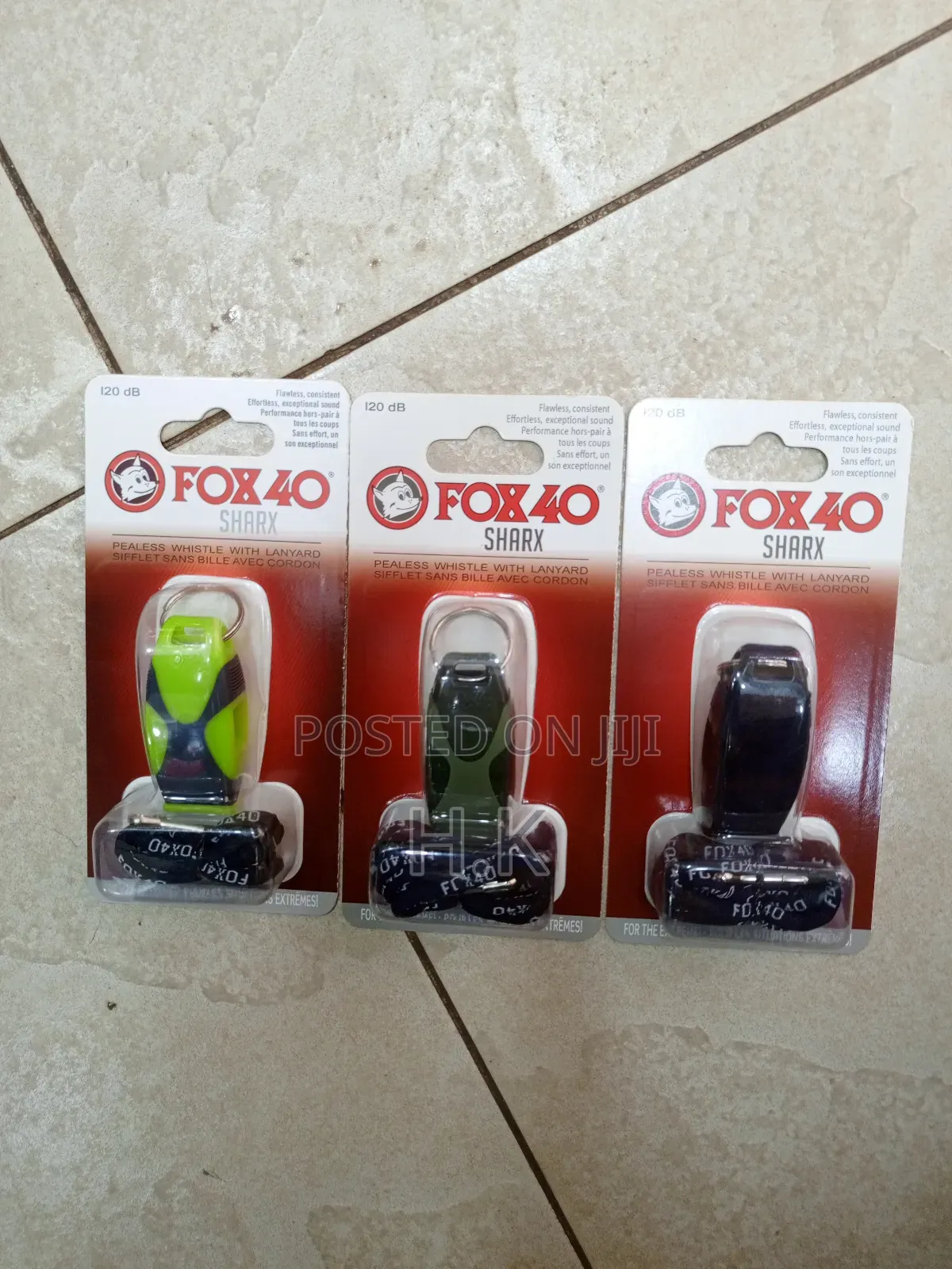 Fox 40 Sharx Pealess Whistle With Lanyard.