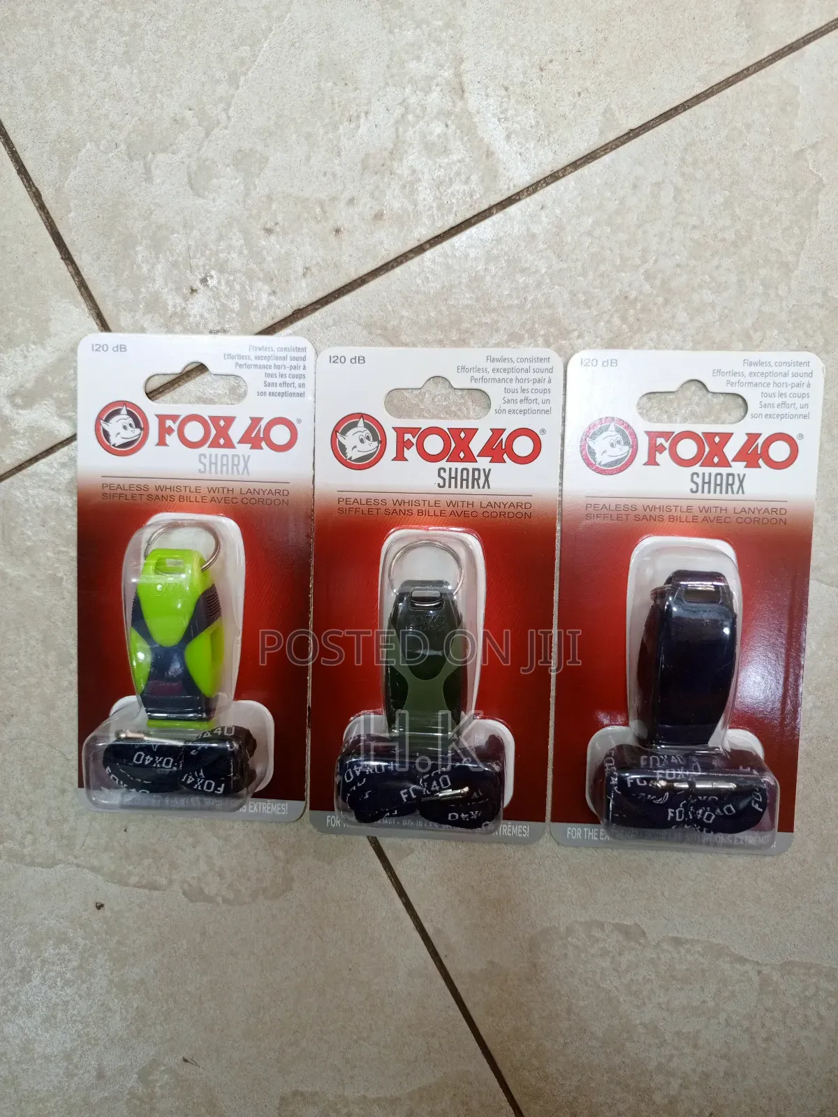 Fox 40 Sharx Pealess Whistle With Lanyard.