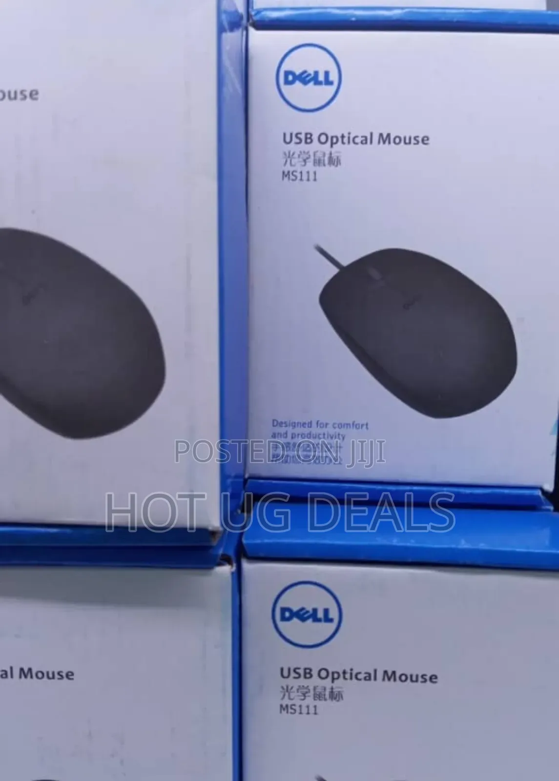 Dell Usb Wired 3-button Optical Mouse - Black