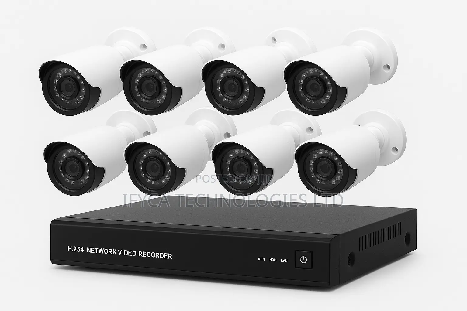 8 Channel Ip CCTV Camera System With Installation
