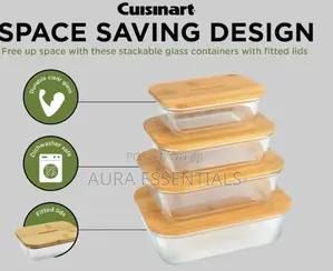 Cuisinart Glass Containers With Bamboo Lids