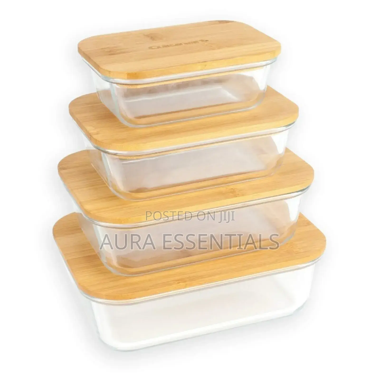 Cuisinart Glass Containers With Bamboo Lids