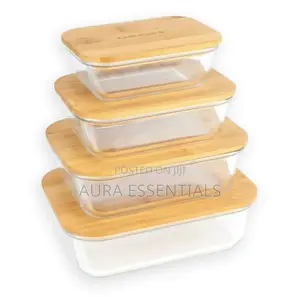 Cuisinart Glass Containers With Bamboo Lids