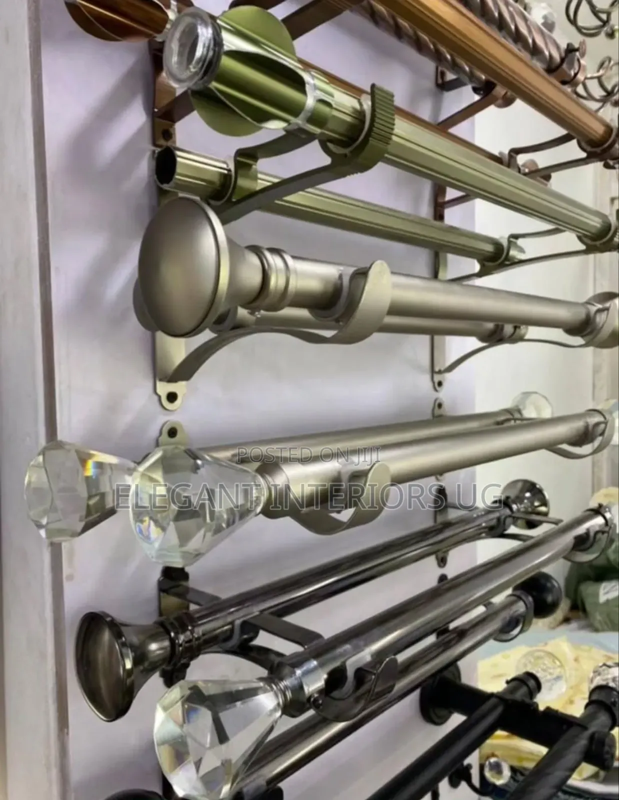Fancy Curtain Rods Per Meter Available in Twisted and Smooth