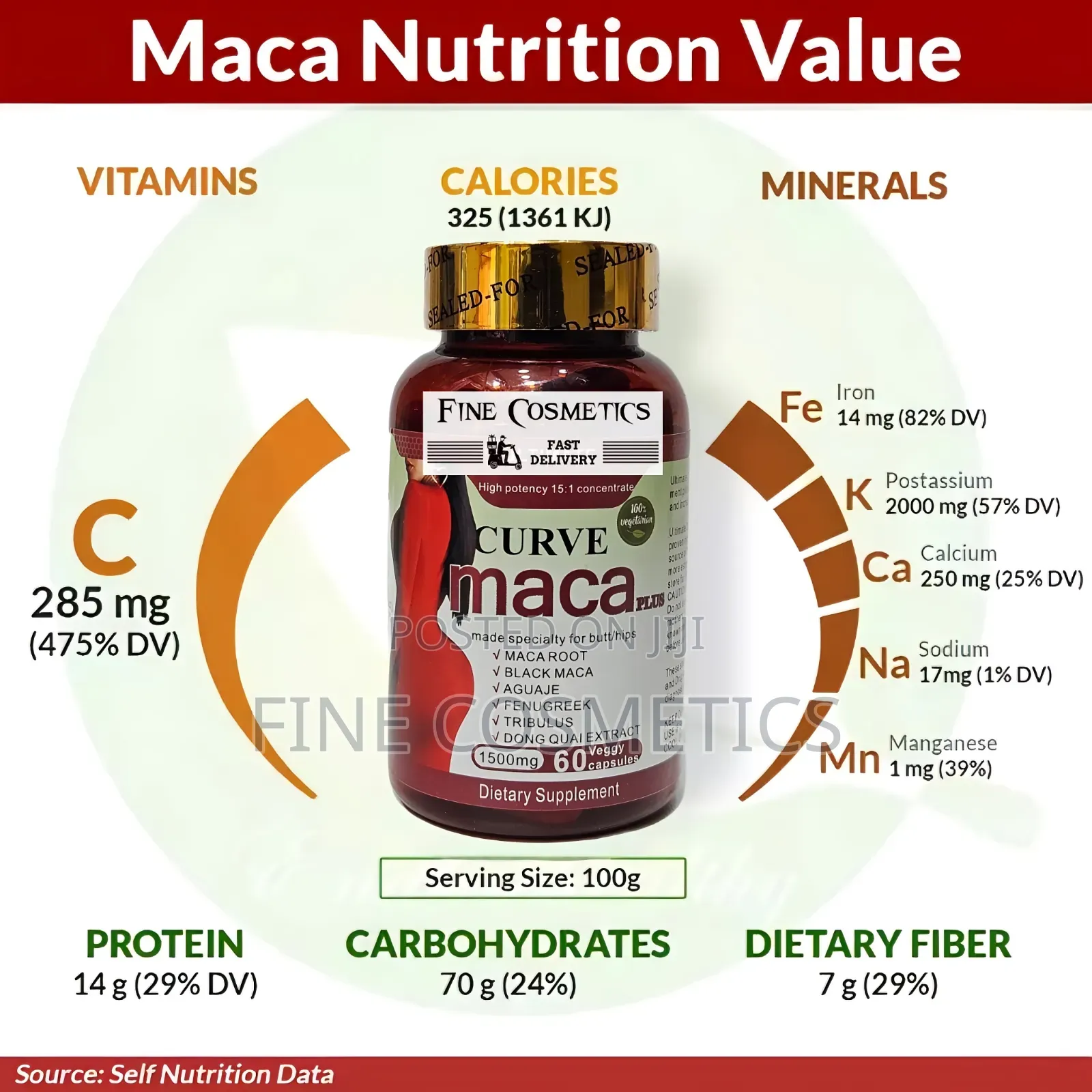 Wholesale Only, Ultimate Curve Maca 1500mg Hip/Butt Enlargement Pills