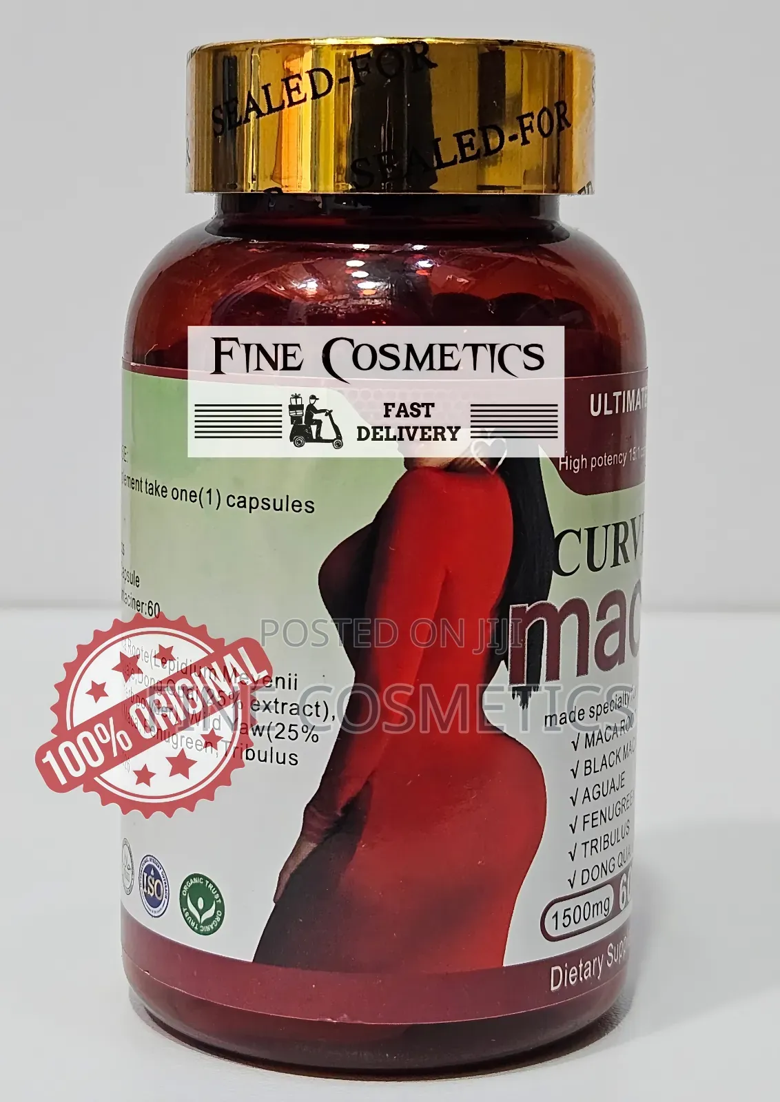 Wholesale Only, Ultimate Curve Maca 1500mg Hip/Butt Enlargement Pills