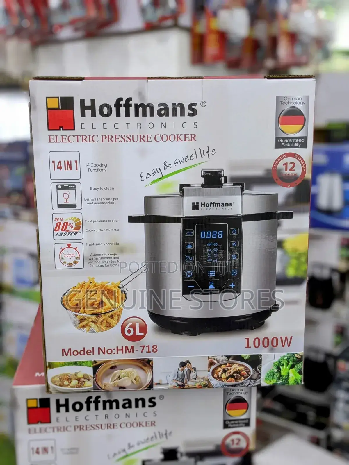 Hoffmans Electric Pressure Cooker of 14in1 Programs.