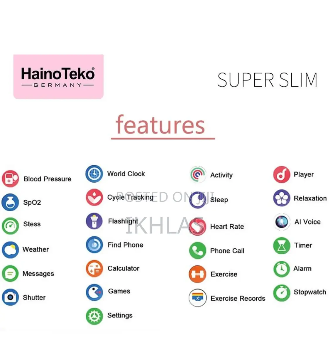 Hainoteko5 Amoled Display Smartwatchwaterproof Ai Voice Assistance