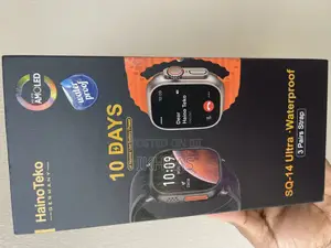 Hainoteko Sq-14 Waterproof Smartwatch With Amoled Display 3pair Straps