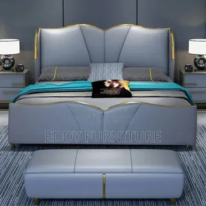 Master Bed and Ottoman