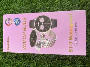 Haino Teko St-9 Waterproof Smart Watch Buds With 3 Pair Straps