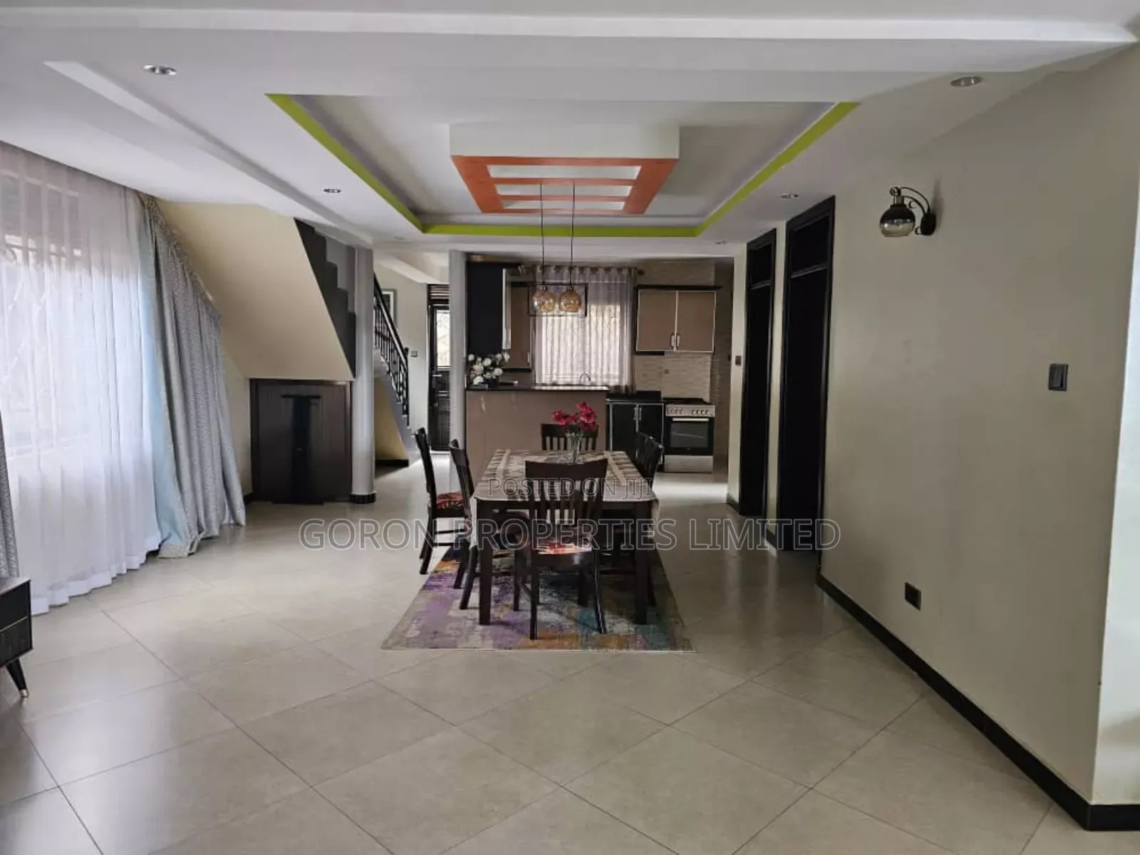 Furnished 4bdrm Maisonette in Bahai Estate, Central Division for rent