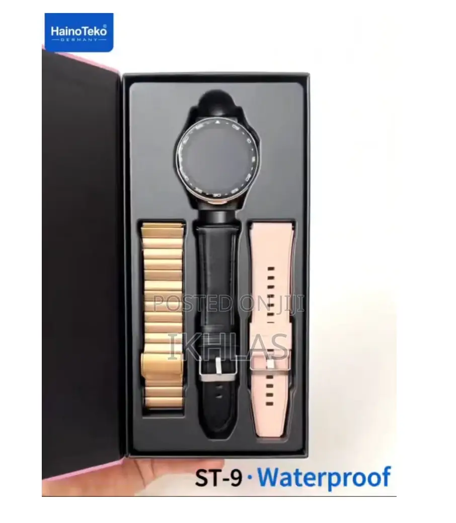 Haino Teko St-9 Waterproof Smart Watch Buds With 3 Pair Straps
