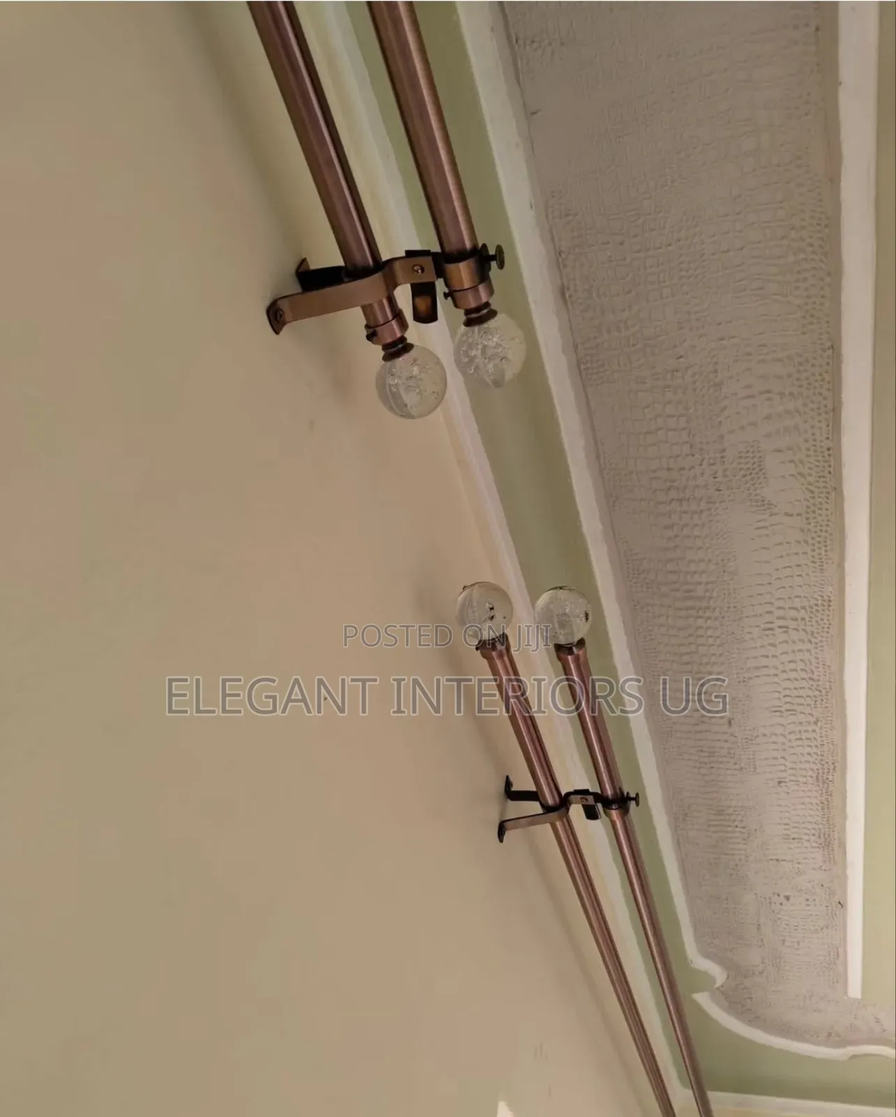 Elegant Curtain Rods Per Meter Available in Metallic and Plastic