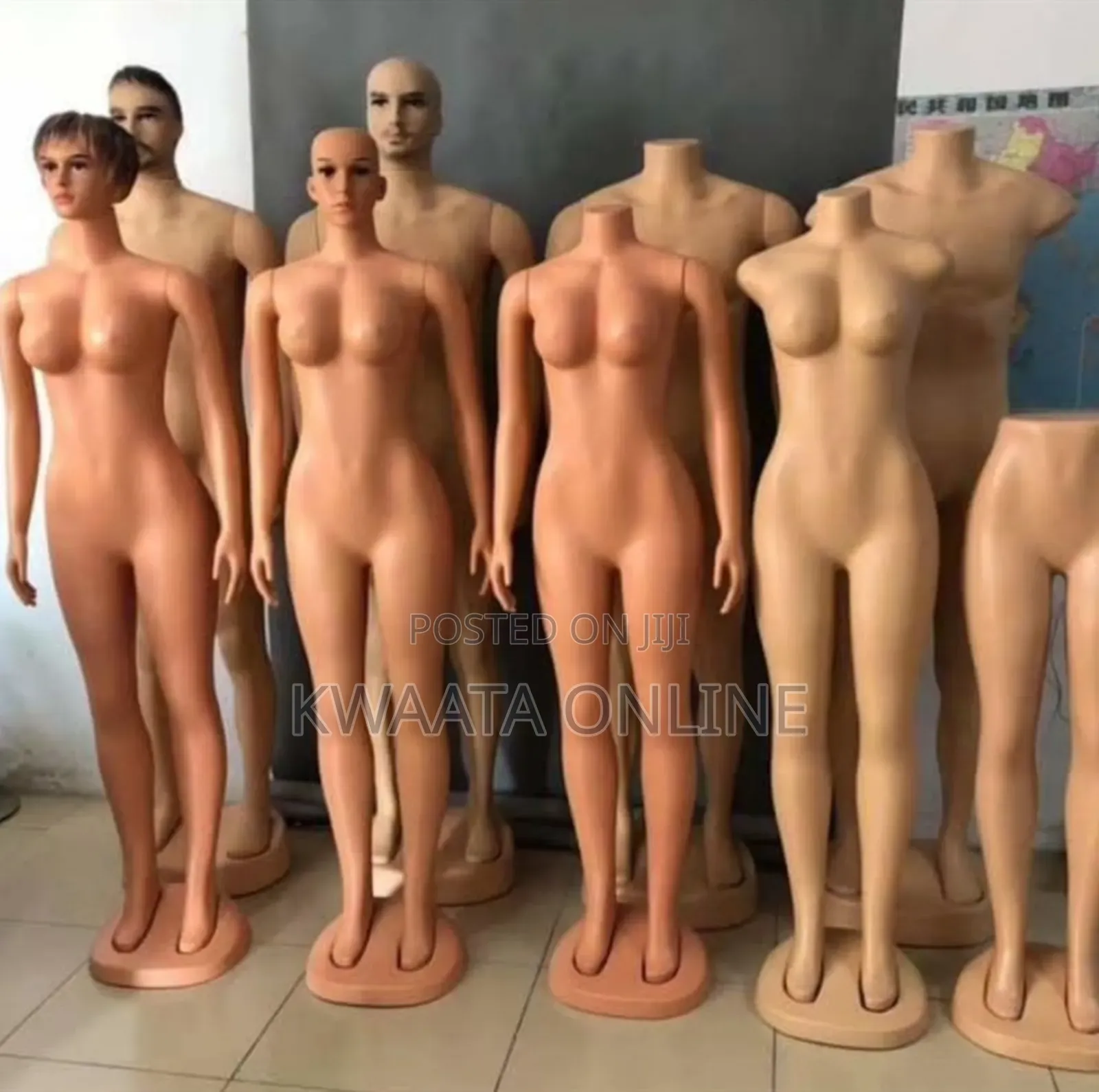 Woman Manikin Dress Form, Realistic Mannequins Model Dummy With Head