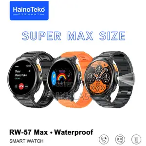 Hainoteko Rw-57max Waterproof Smartwatch With Amoled Screen and Torch