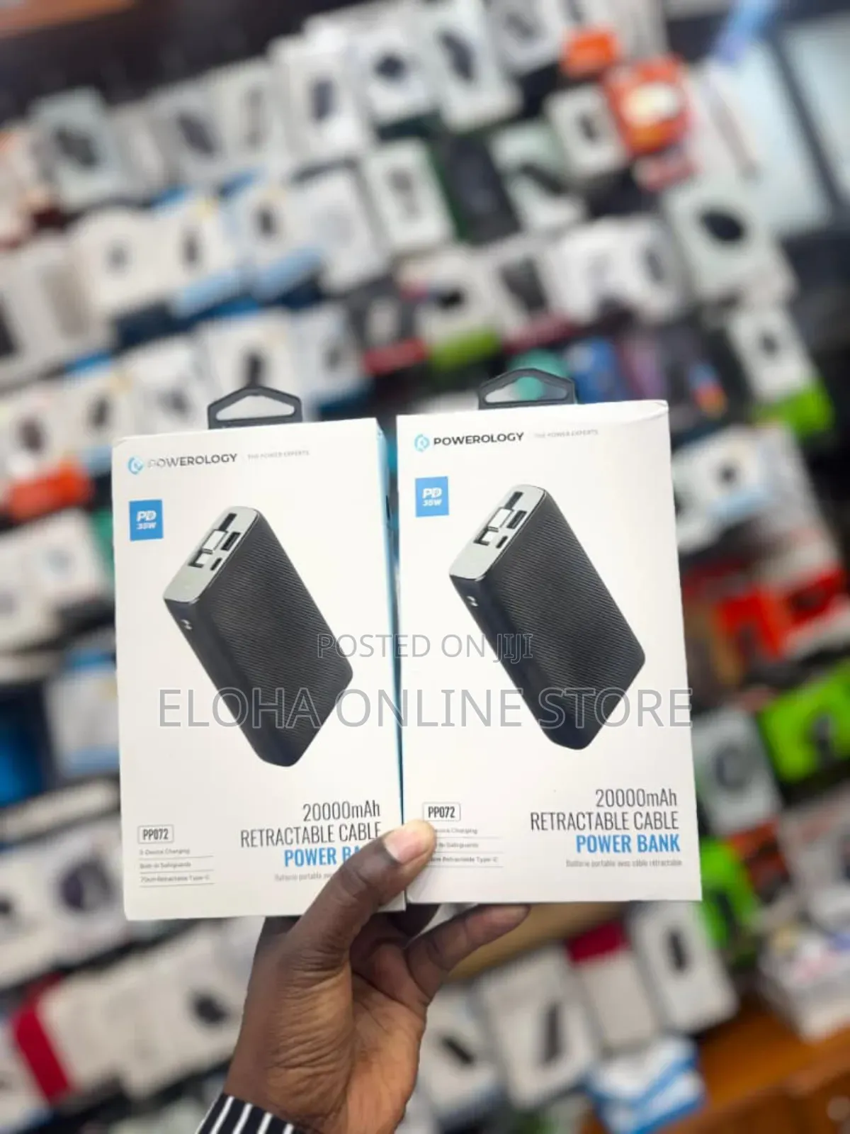 Powerology Rectractable Cable 220,000mah