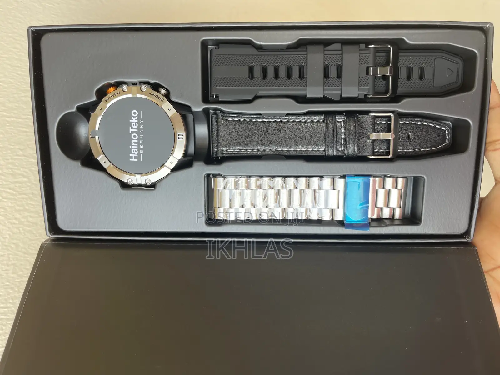 Hainoteko Rw58 Smartwatch Scratch Resistant Display With 3 Set Strap