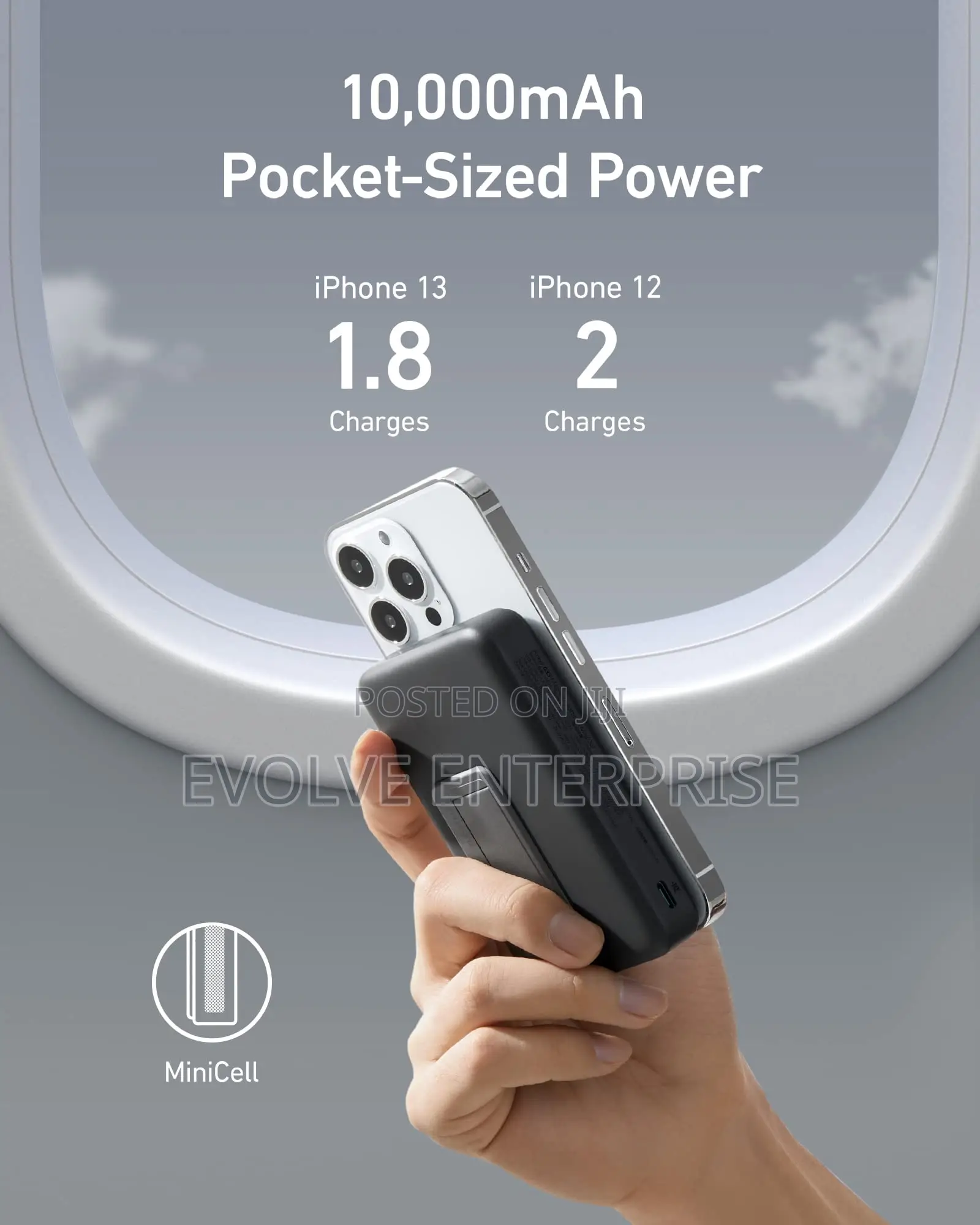 Anker633 Magnetic Battery, 10,000mah Foldable Wireless Portable Charge
