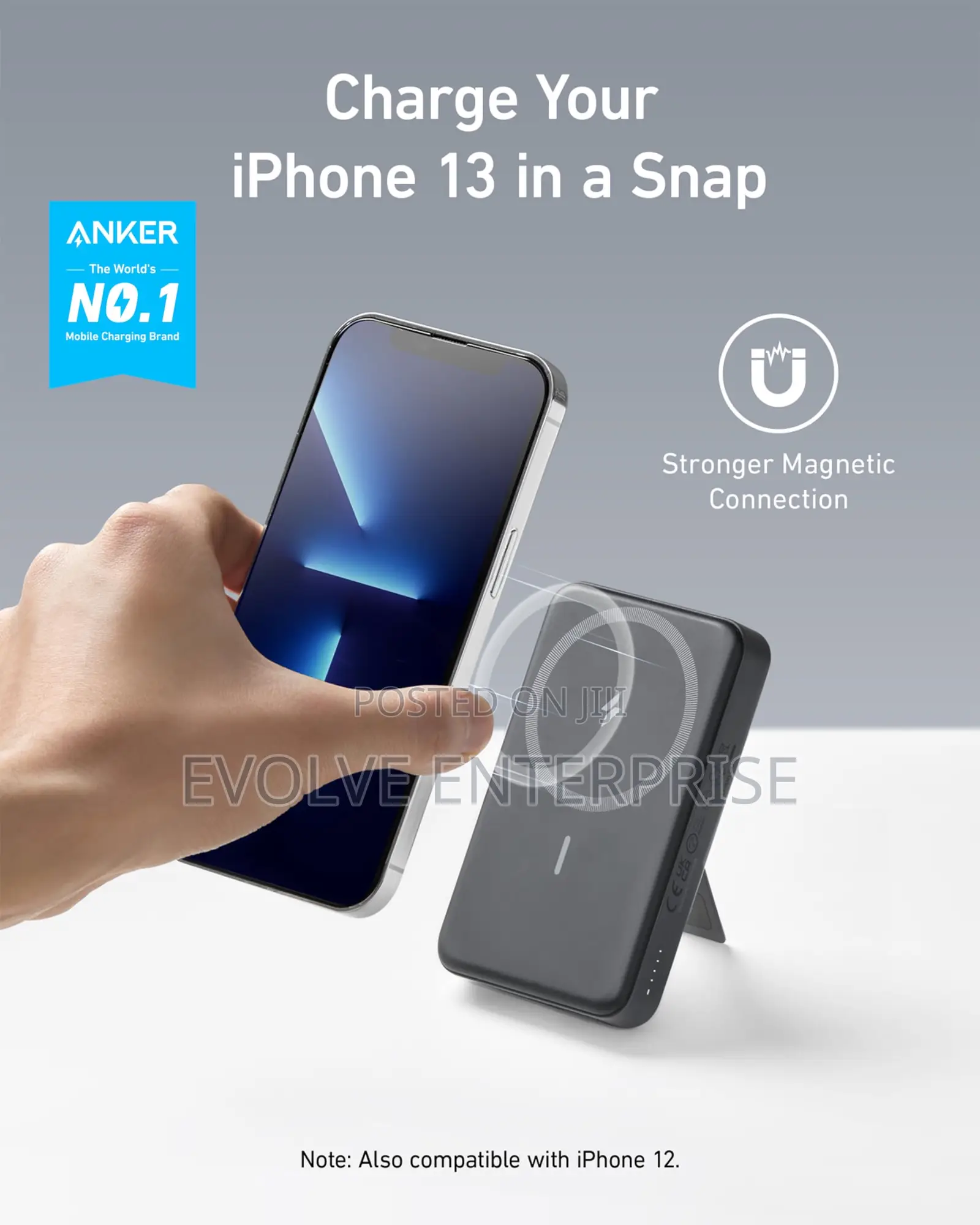Anker633 Magnetic Battery, 10,000mah Foldable Wireless Portable Charge