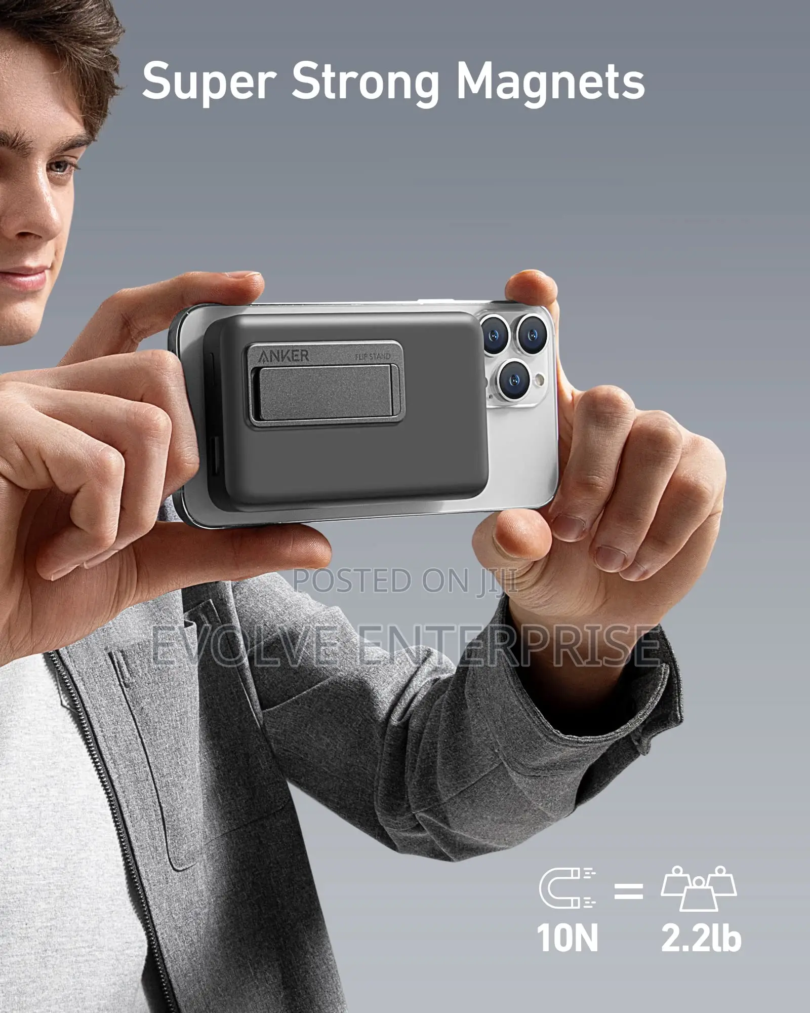 Anker633 Magnetic Battery, 10,000mah Foldable Wireless Portable Charge