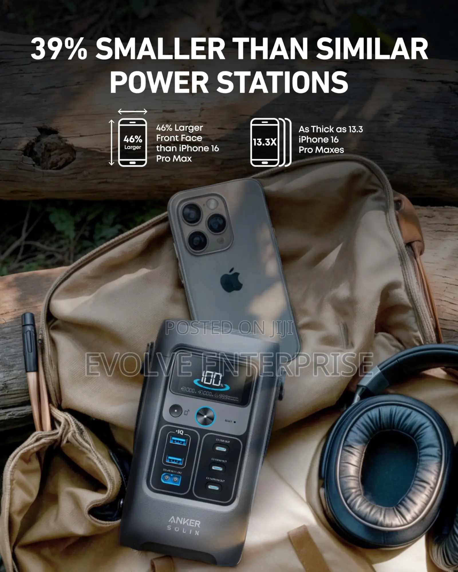 Ankersolix C200 Dc Power Bank Station, 192wh Portable Power Station