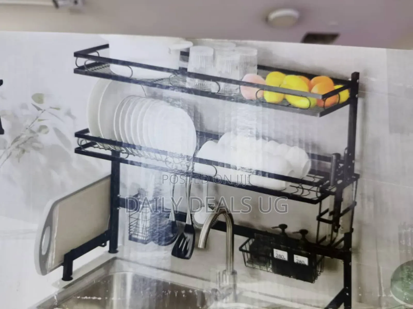 2 Tier Over the Sink Dish Rack