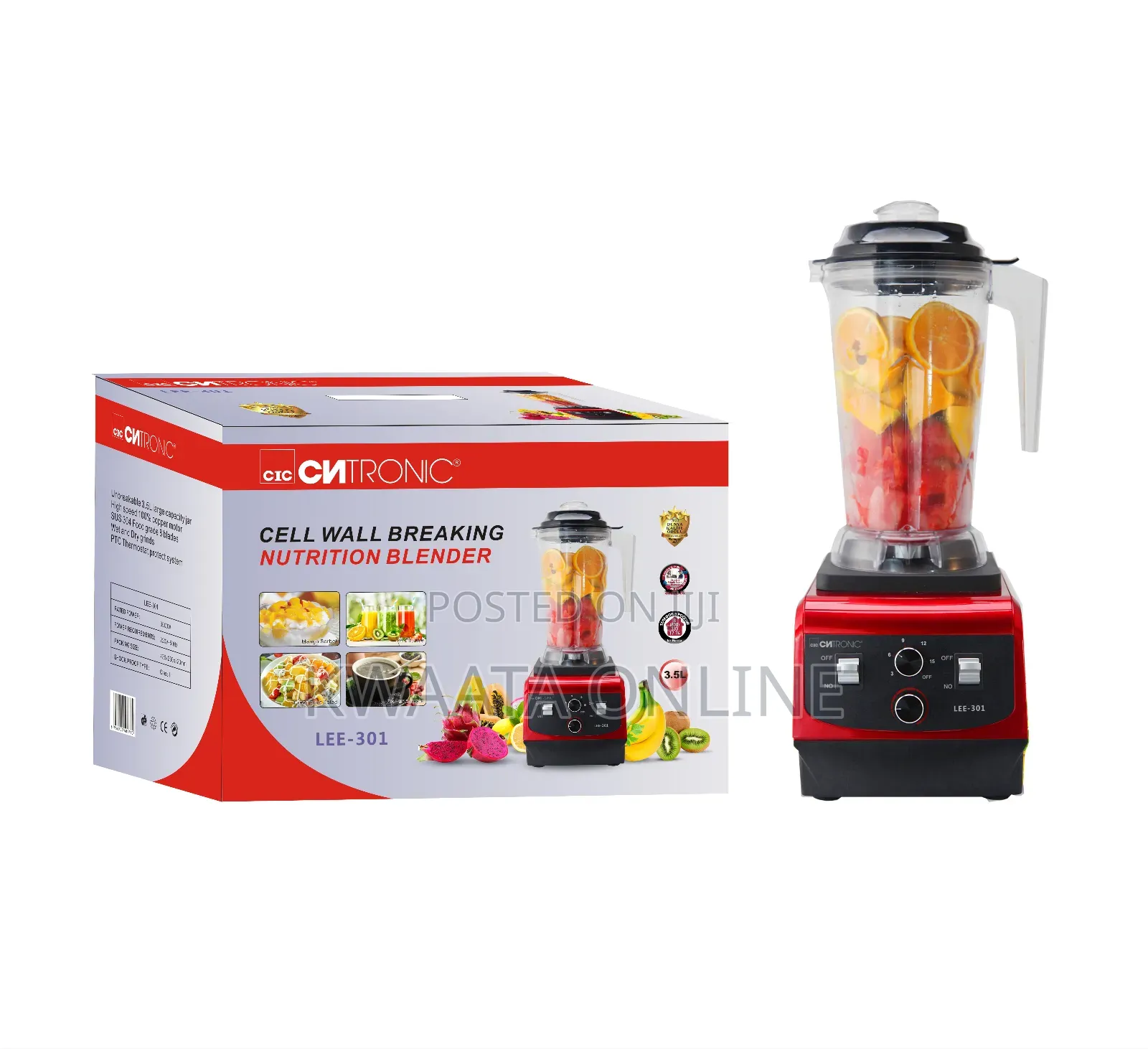 3.5l Citronic Cell Wall Breaking Nutrition Blender, Model Lee-301