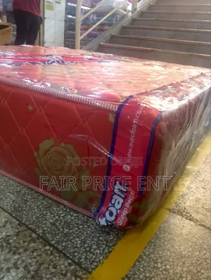 Re Bonded Eurofoam Mattress. 5*6*12inches.( Red)