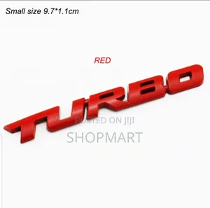 Car Styling Turbo Boost Metal Sticker
