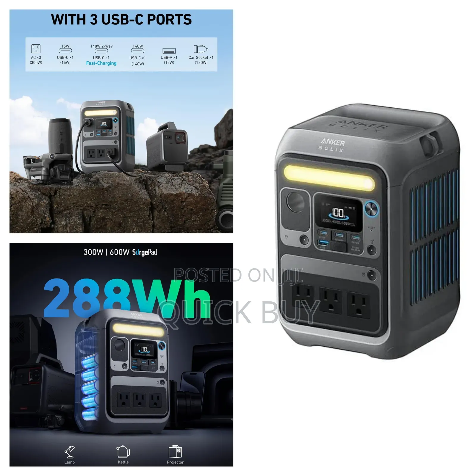Anker Solix C300 Dc Power Station