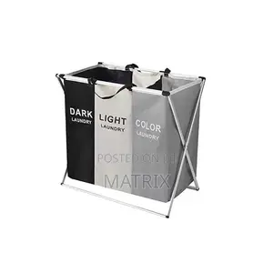 3 Column Laundry Basket3-Section Laundry Basket Bin Organizer