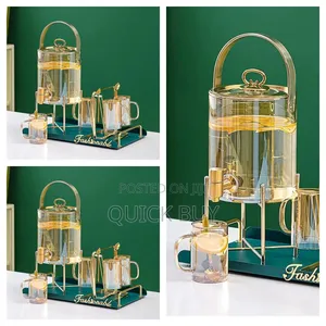 Vision Nordic Glass Water Dispenser With a Faucet