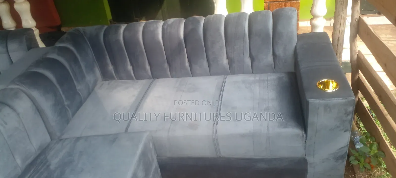 Seat of 3 People in Gray Colour