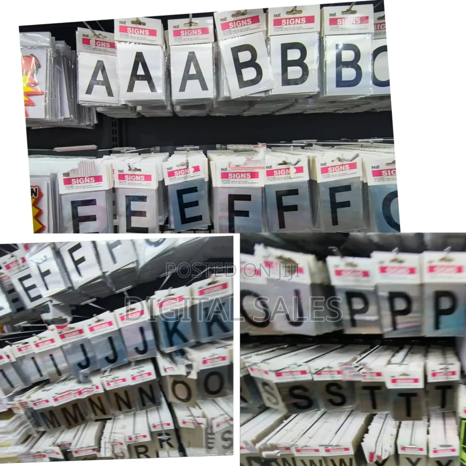 Metallic Table Sign 10pcs