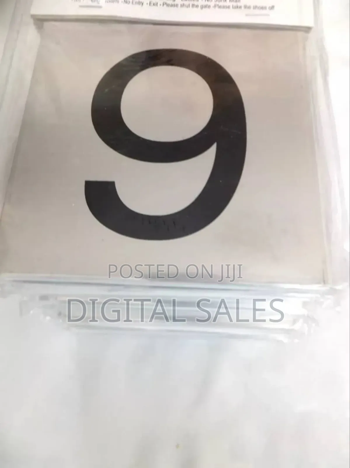 Metallic Table Sign 10pcs