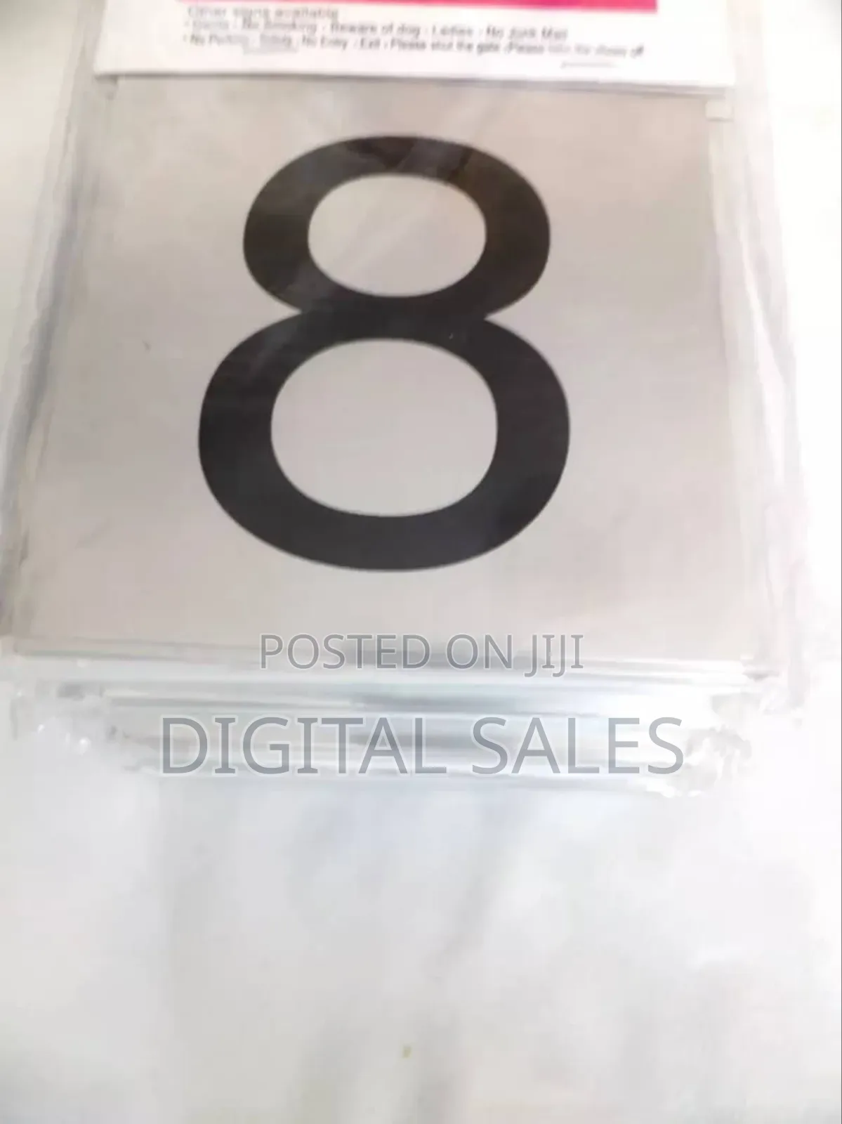 Metallic Table Sign 10pcs