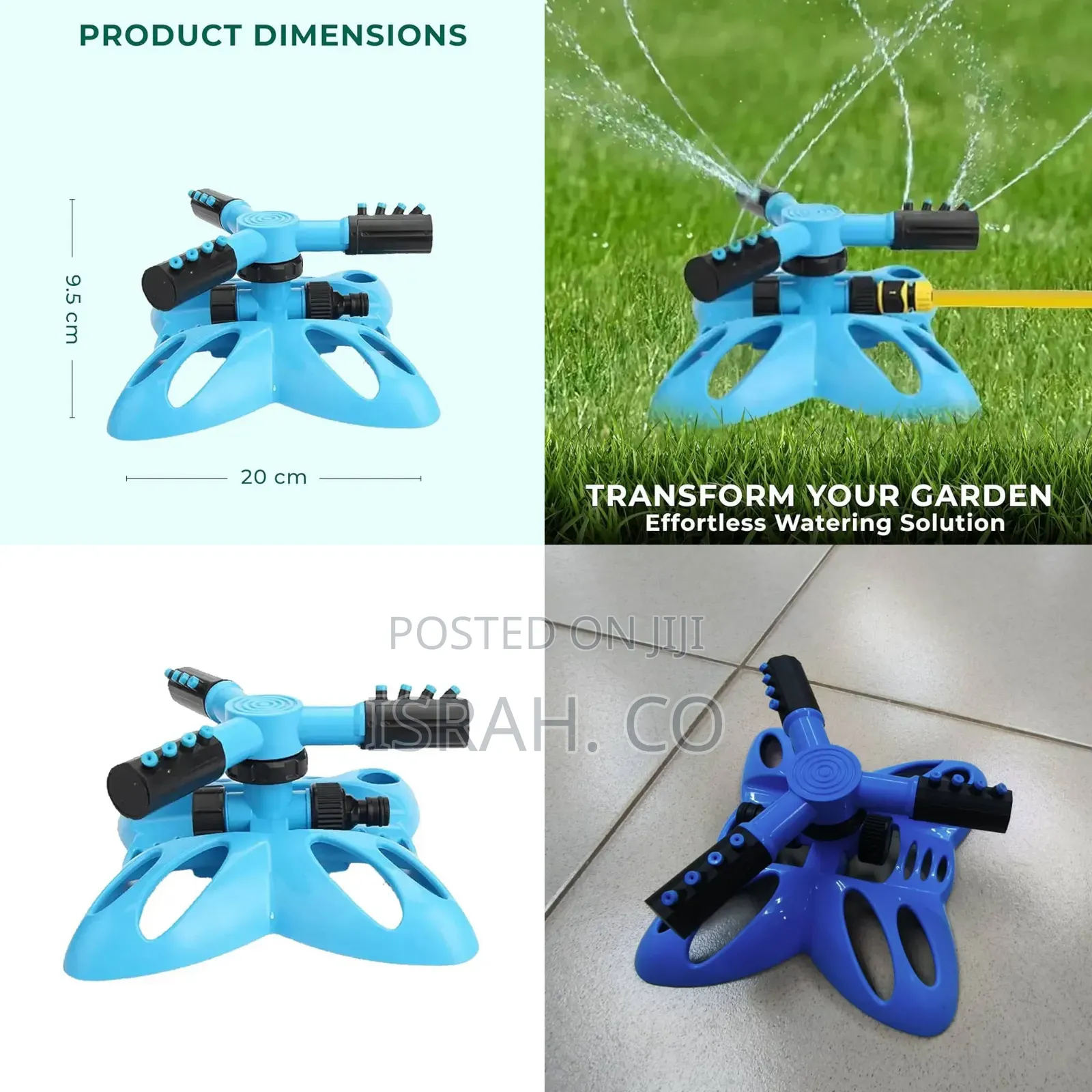 Ground Rotating Water Sprinkler Garden System.