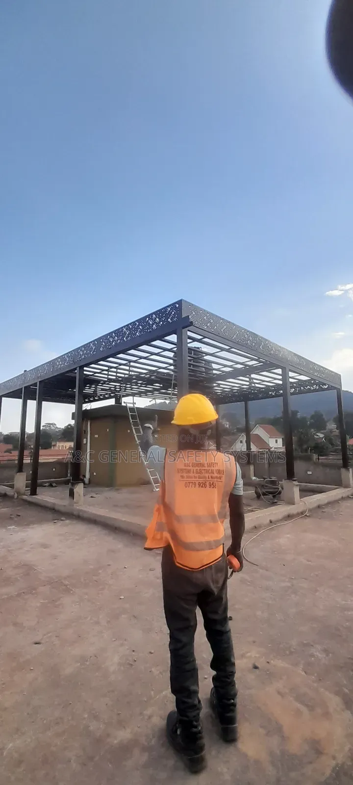 Pergola Shade Roof Top With Fiber Polycarbonate Sheet Quality Grade A
