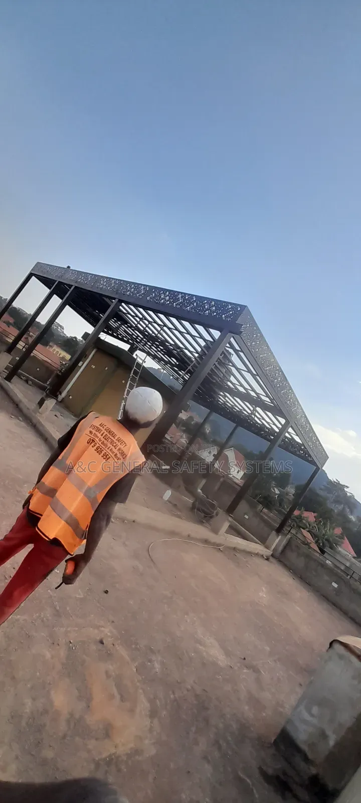 Pergola Shade Roof Top With Fiber Polycarbonate Sheet Quality Grade A