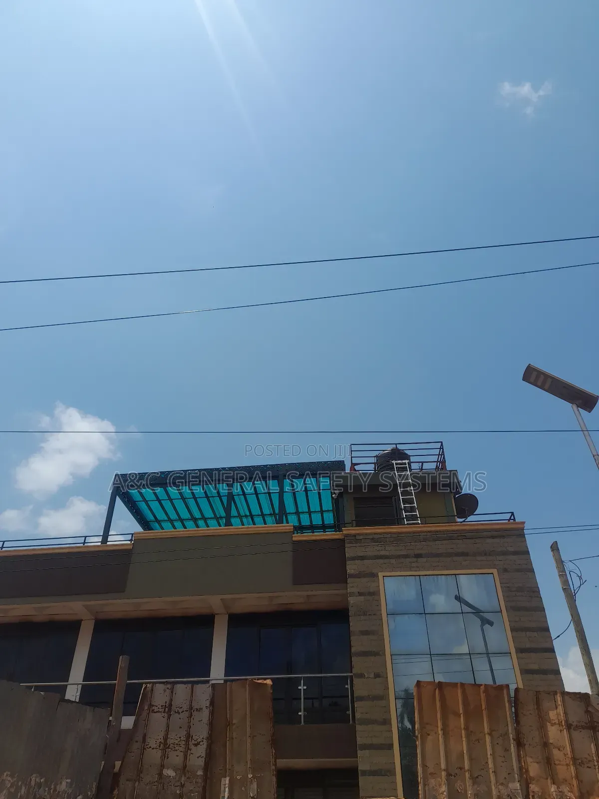 Pergola Shade Roof Top With Fiber Polycarbonate Sheet Quality Grade A