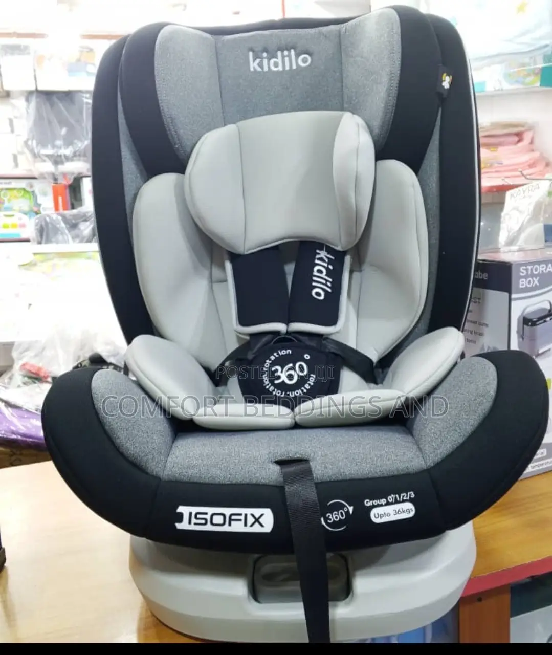 360 Baby Car Seat Gray
