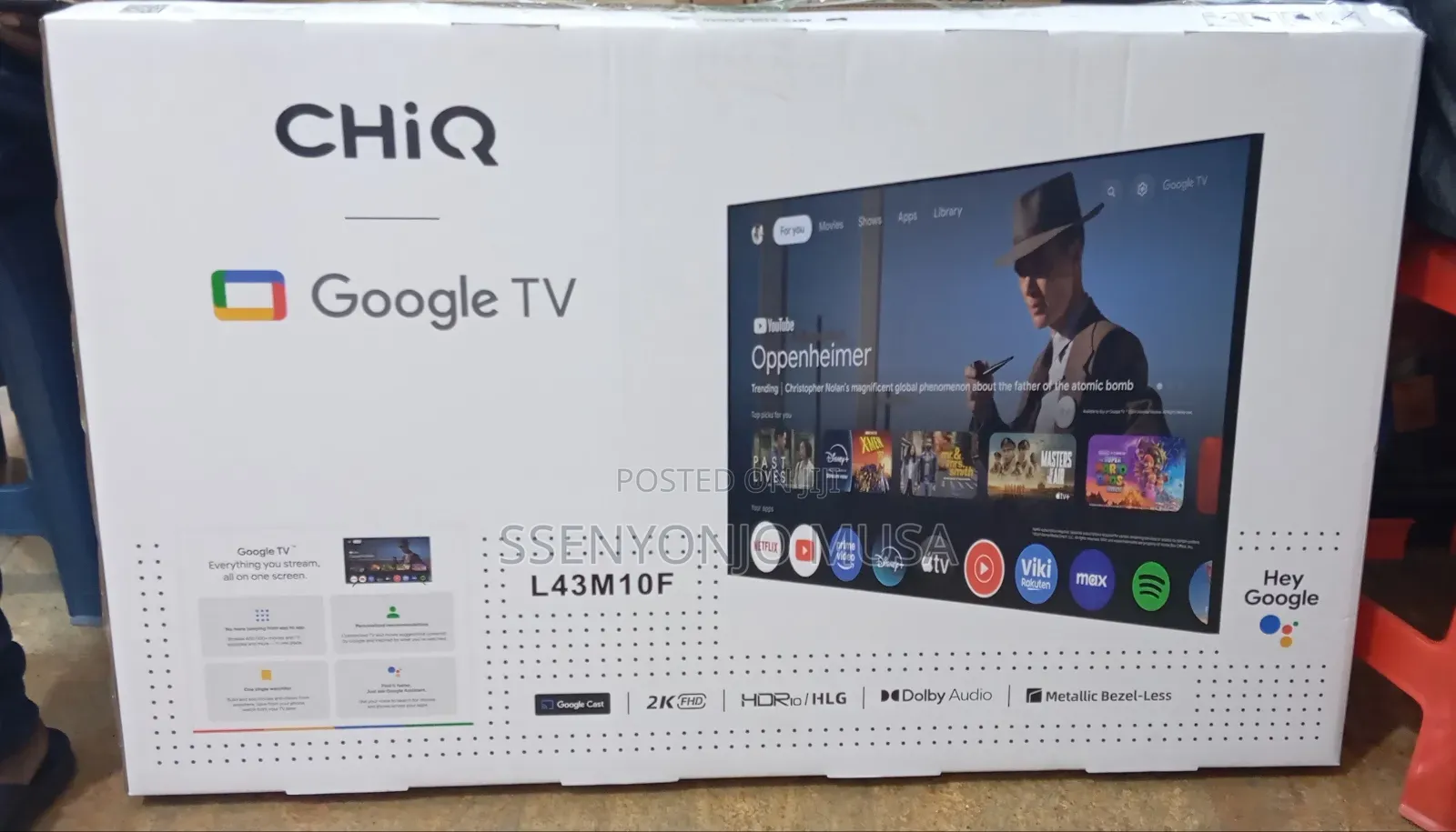 Chiq 43-Inch Smart Google Tv L43m10f - Resolution With Dolby Audio