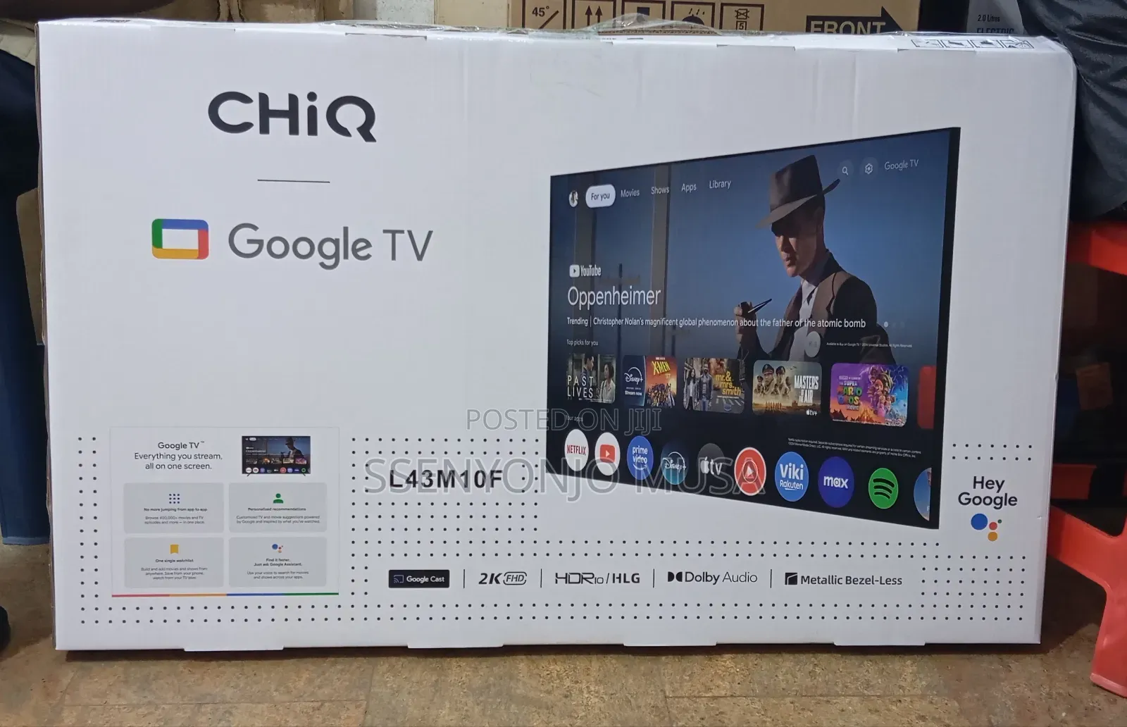 Chiq 43-Inch Smart Google Tv L43m10f - Resolution With Dolby Audio