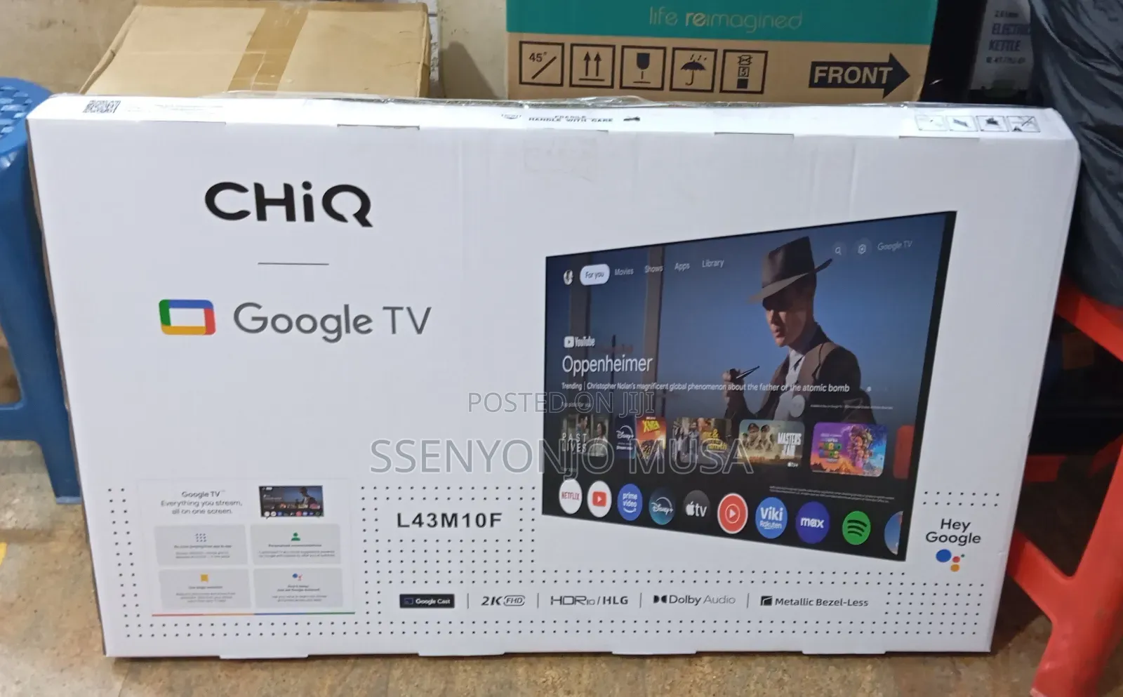 Chiq 43-Inch Smart Google Tv L43m10f - Resolution With Dolby Audio
