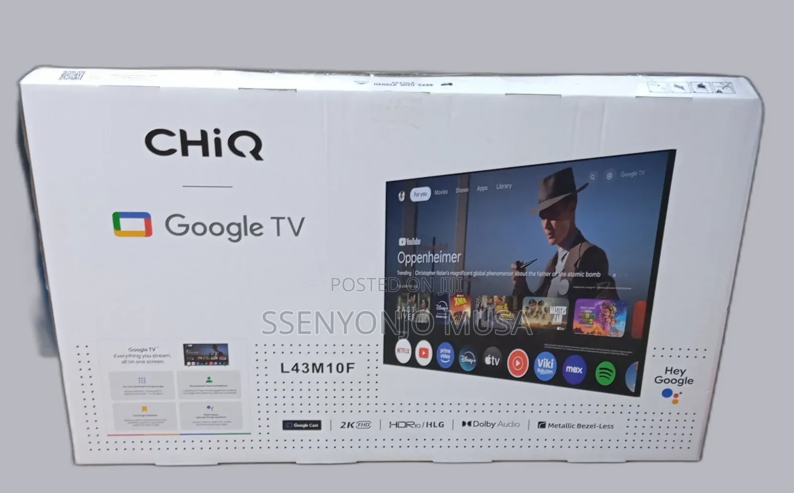 Chiq 43-Inch Smart Google Tv L43m10f - Resolution With Dolby Audio