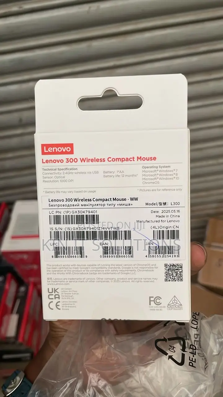 Lenovo 300 Wireless Compact Mouse .